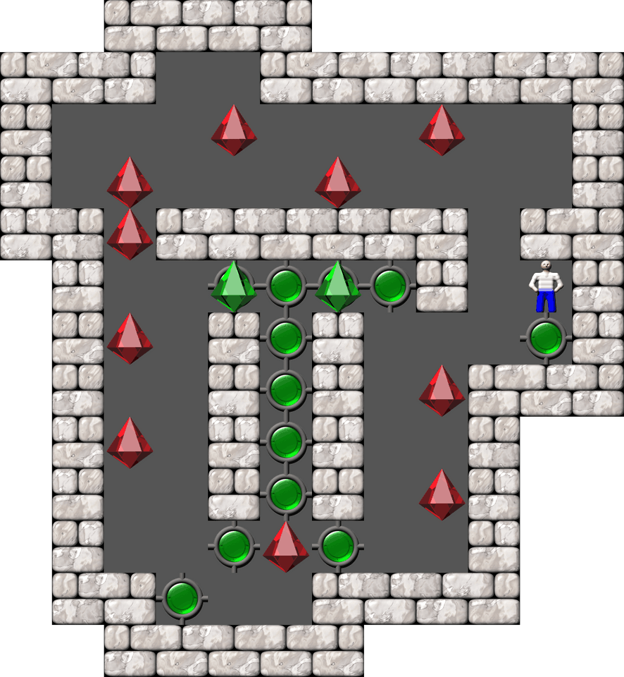 Sokoban Secundus gradus ad Olympo level 33